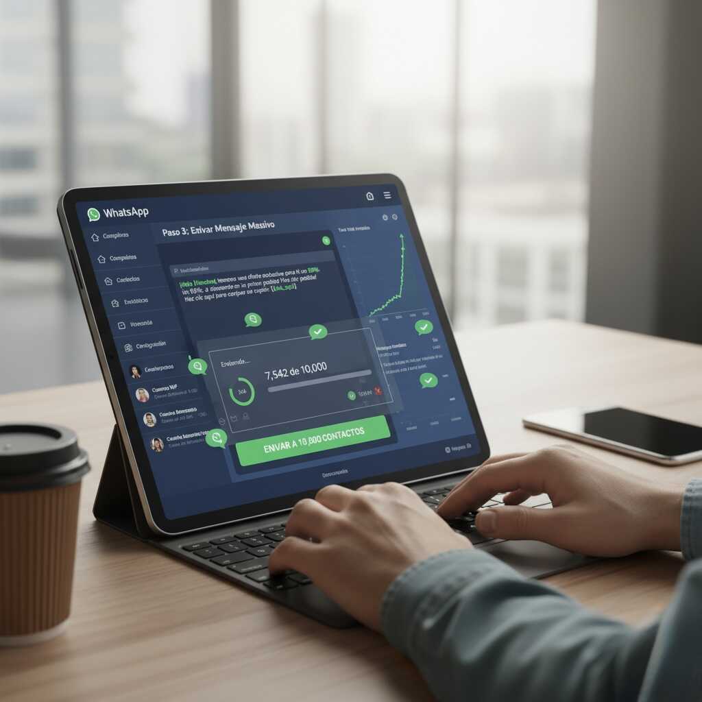 Paso 3: Programa y Envía - Cómo enviar 1000 mensajes en WhatsApp al mismo tiempo